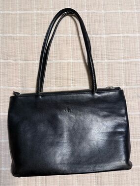 Classic Vintage Sleek Monsac Leather Shoulder Bag